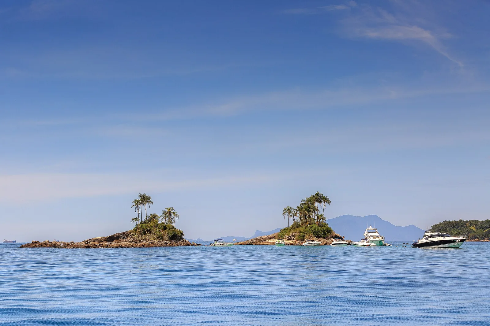Ilha Botinas: two matching humps of rock that shelter the clearest snorkelling water in the bay.
